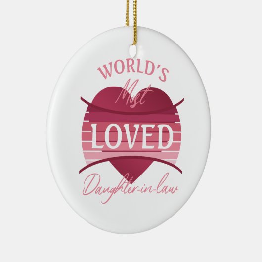 世界で最も愛されている義理の娘 セラミックオーナメント (右)