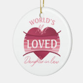 世界で最も愛されている義理の娘 セラミックオーナメント (左)