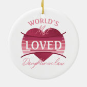 世界で最も愛されている義理の娘 セラミックオーナメント (裏面)