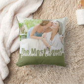 世界で最も愛されるおばあちゃん2 Photo Green クッション (ブランケット)