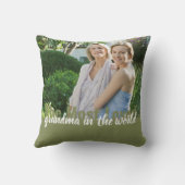 世界で最も愛されるおばあちゃん2 Photo Green クッション (裏面)