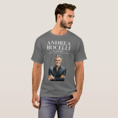 世界で最も愛されるテノール歌手アンドレア・ボチェッリ 少年-P Tシャツ (正面フル)