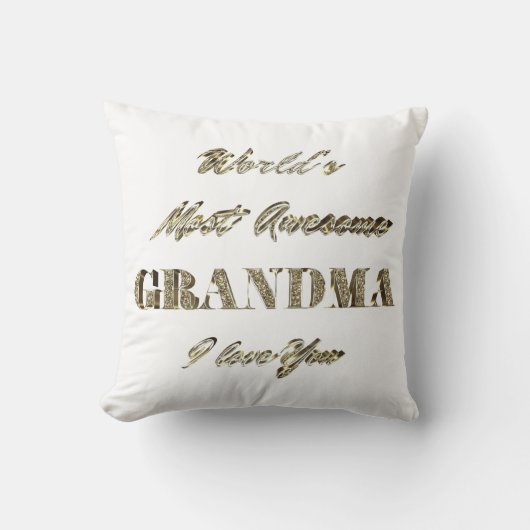 世界で最も愛し素晴らしているおばあちゃん クッション (正面)