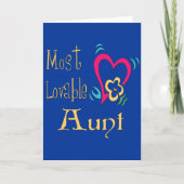 世界で最も愛すべき素敵な叔母 カード (正面)