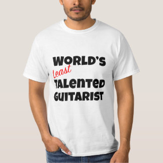 世界で最も才能のないギタリストのギャグ Tシャツ