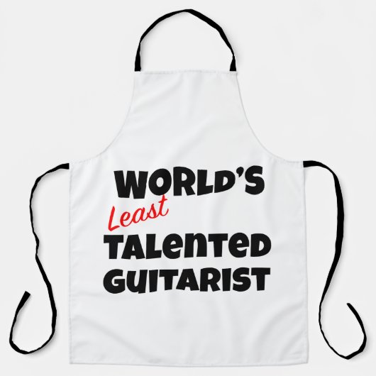 世界で最も才能のないギタリスト エプロン (正面)