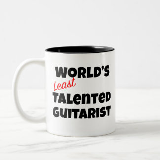 世界で最も才能のないギタリスト ツートーンマグカップ