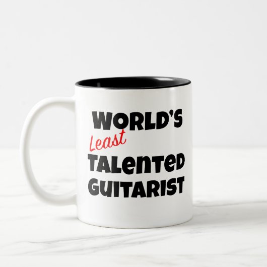 世界で最も才能のないギタリスト ツートーンマグカップ (左)
