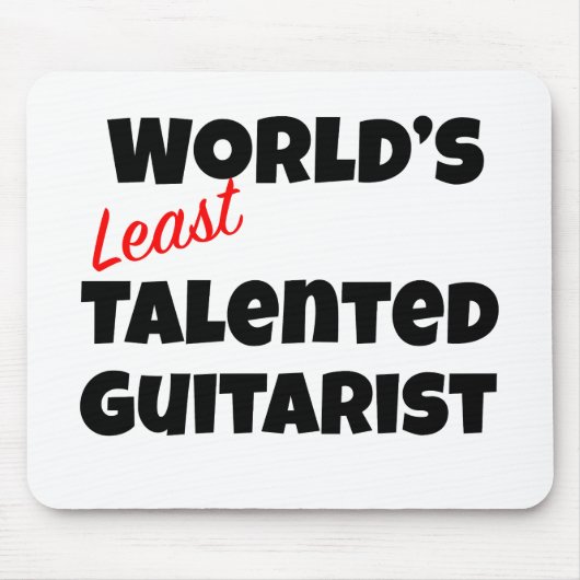世界で最も才能のないギタリスト マウスパッド (正面)