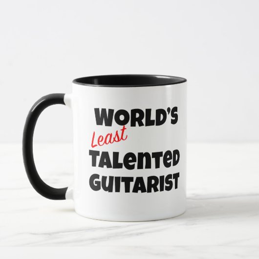 世界で最も才能のないギタリスト マグカップ (左)