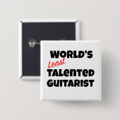 世界で最も才能のないギタリスト 缶バッジ (正面&裏面)