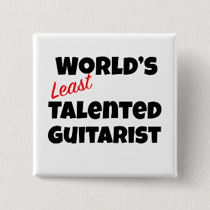 世界で最も才能のないギタリスト 缶バッジ