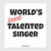 世界で最も才能のない歌手 シール (シート)