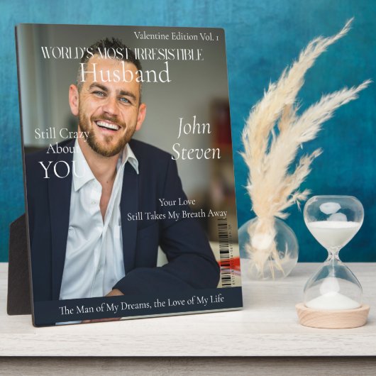 世界で最も抗うことのできない 雑誌の表紙 フォトプラーク (側面)