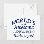 世界で最も放射線科素晴らし学者 ポストカード (正面/裏面)