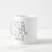 世界で最も明るいパパコーヒおもしろいーマグ コーヒーマグカップ (正面左)