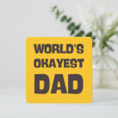 世界で最も普通なパパ 面白いパパのカード 招待状 (スタンド正面)