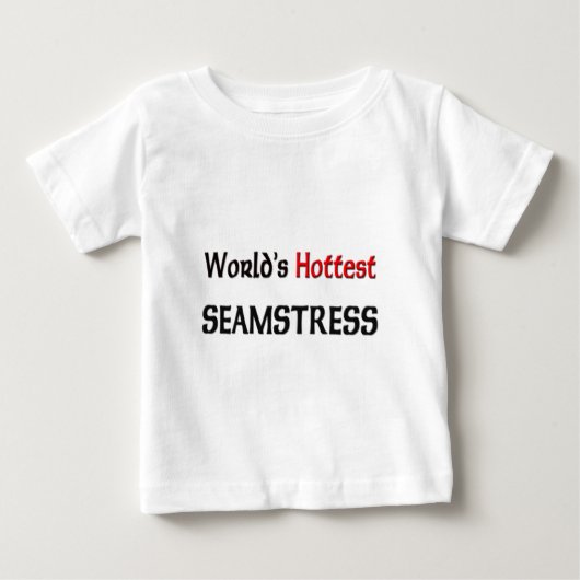 世界で最も暑いシームストレス ベビーTシャツ (正面)
