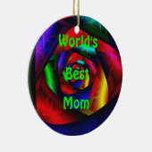 世界で最も最高のなお母さんのオーナメント セラミックオーナメント (右)