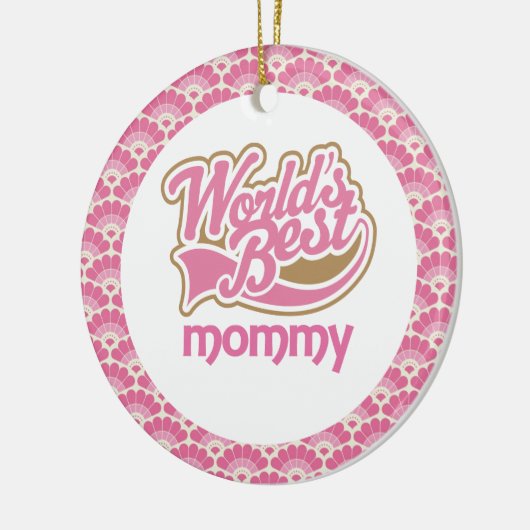 世界で最も最高のなお母さんのギフトのオーナメント セラミックオーナメント (左)