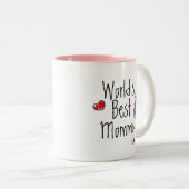 世界で最も最高のなお母さんのマグ ツートーンマグカップ (正面右)