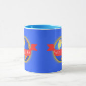 世界で最も最高のなお母さんのマグ、明るい色の地球 マグカップ (中央)