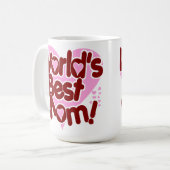 世界で最も最高のなお母さん! コーヒーマグカップ (正面左)