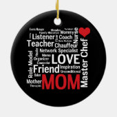 世界で最も最高のなお母さん-母の日か誕生日 セラミックオーナメント (裏面)