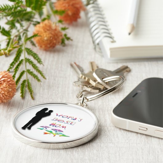 世界で最も最高のなお母さんKeychain キーホルダー (側面)