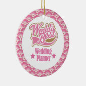 世界で最も最高のなウェディングプランナーのギフトのオーナメント セラミックオーナメント (右)