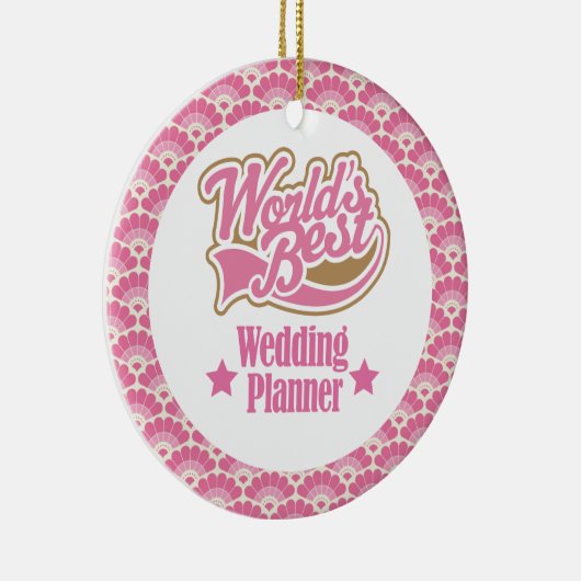 世界で最も最高のなウェディングプランナーのギフトのオーナメント セラミックオーナメント (右)