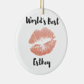 世界で最も最高のなエステティシャンのギフト6 セラミックオーナメント (右)
