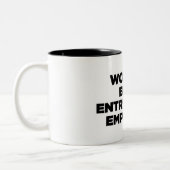 世界で最も最高のなエントリーレベルの従業員 ツートーンマグカップ (左)
