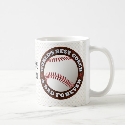 世界で最も最高のなコーチ及びパパ1のマグ コーヒーマグカップ (右)