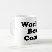 世界で最も最高のなコーチ コーヒーマグカップ (正面左)