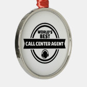 世界で最も最高のなコールセンターの代理店 メタルオーナメント (右)
