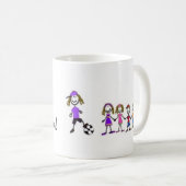 世界で最も最高のなサッカーのお母さん! コーヒーマグカップ (正面右)