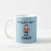 世界で最も最高のなサッカーのコーチのマグ コーヒーマグカップ (左)