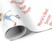 世界で最も最高のなサッカーの選手 ラッピングペーパー (ロールコーナー)