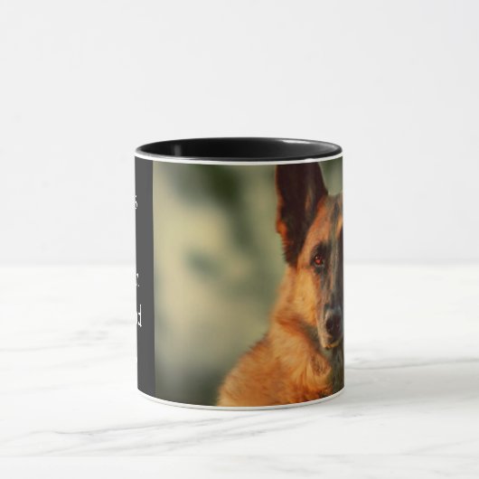 世界で最も最高のなジャーマン・シェパードのパパ マグカップ (中央)