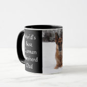 世界で最も最高のなジャーマン・シェパードのパパ マグカップ (正面左)