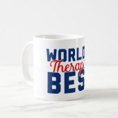 世界で最も最高のなセラピスト コーヒーマグカップ (正面左)