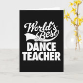 世界で最も最高のなダンスの先生の挨拶状 カード (黄色い花)