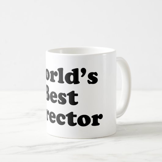 世界で最も最高のなディレクター コーヒーマグカップ (正面右)