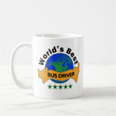 世界で最も最高のなバス運転手 コーヒーマグカップ (左)