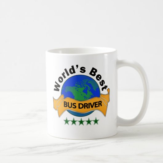 世界で最も最高のなバス運転手 コーヒーマグカップ (右)