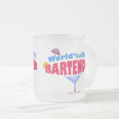 世界で最も最高のなバーテンダー フロストグラスマグカップ (正面右)