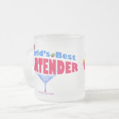 世界で最も最高のなバーテンダー フロストグラスマグカップ (正面左)