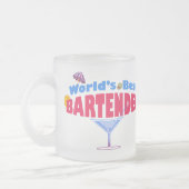 世界で最も最高のなバーテンダー フロストグラスマグカップ (左)