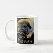 世界で最も最高のなパグのお父さん コーヒーマグカップ (左)